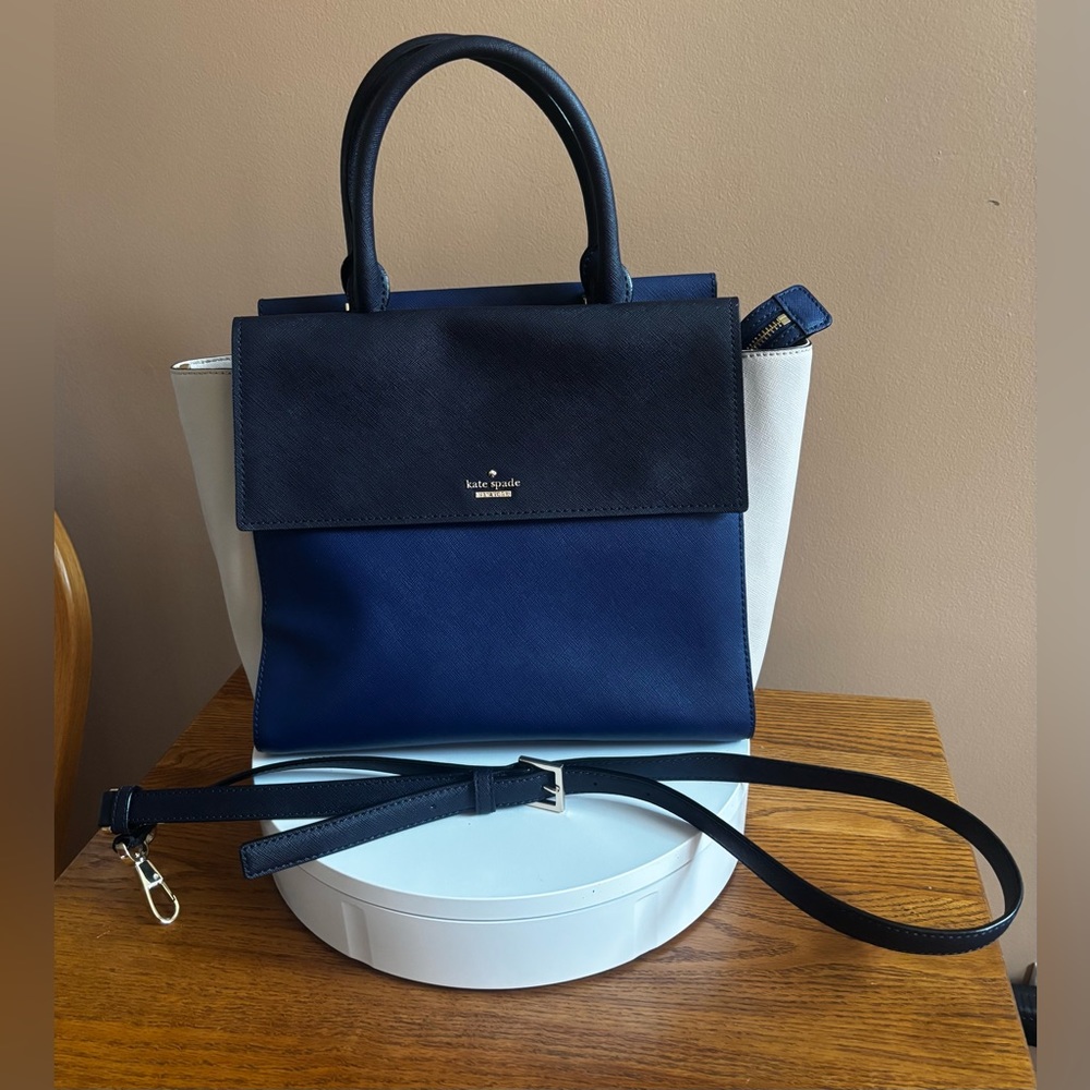 NWOT KATE SPADE HAVANA COLOR BLOCK TOTE/SHOULDER BAG. Dust bag included. - Picture 10 of 10